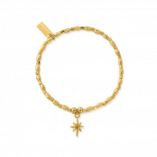 Women's Gold Tone Soul Glow Lucky Star Bracelet
