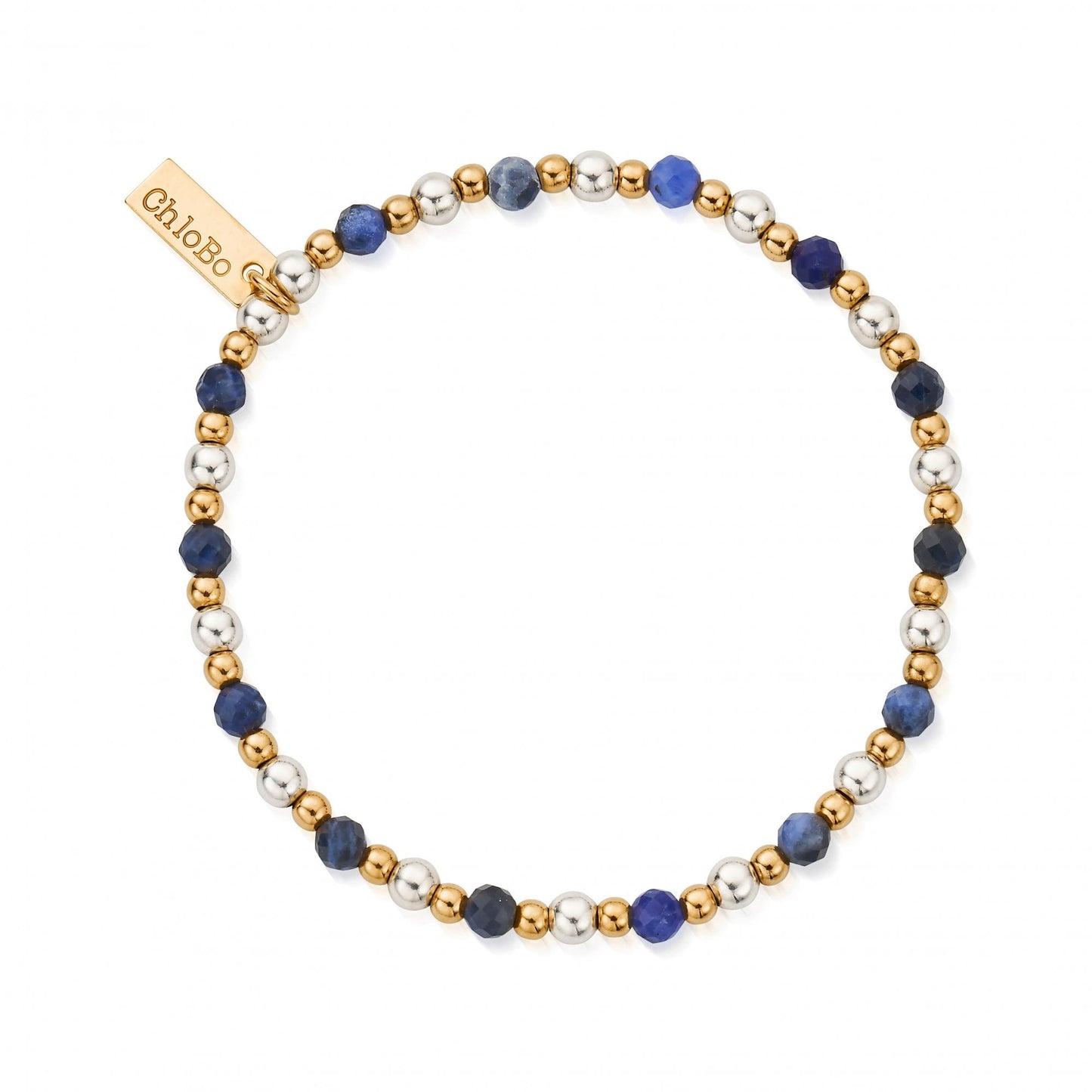 Gold & Silver Didi Sodalite Bracelet