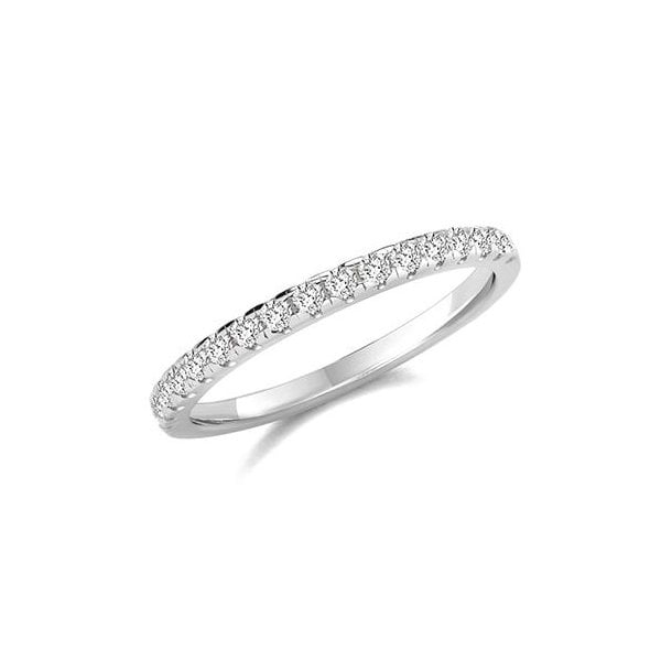 SILVER ETERNITY RING - SIZE N