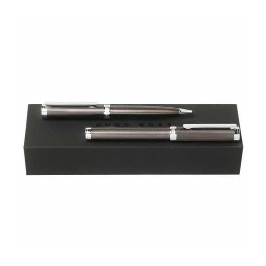 BOSS Column Two Pen Set in Dark Chrome