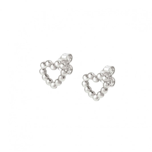 LoveCloud Silver Heart Sterling Silver Earrings
