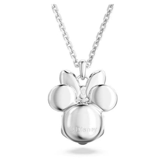 Disney Minnie Mouse pendant, White, Rhodium plated