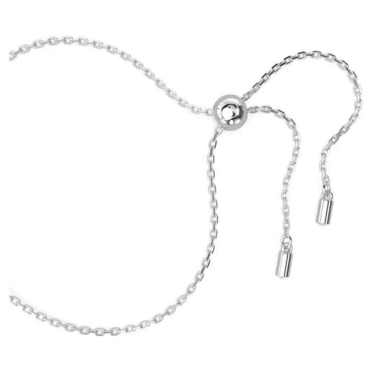 Constella bracelet, Oval cut, Blue, Rhodium plated