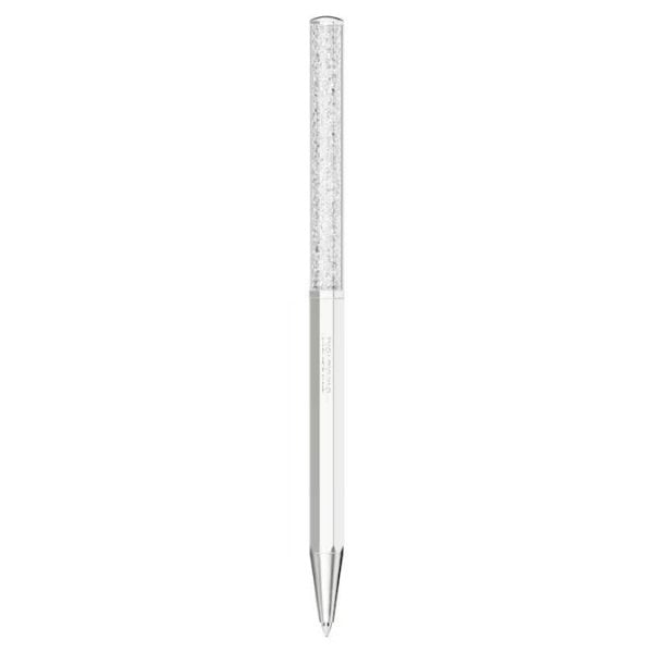 Crystalline ballpoint pen, White, White lacquered
