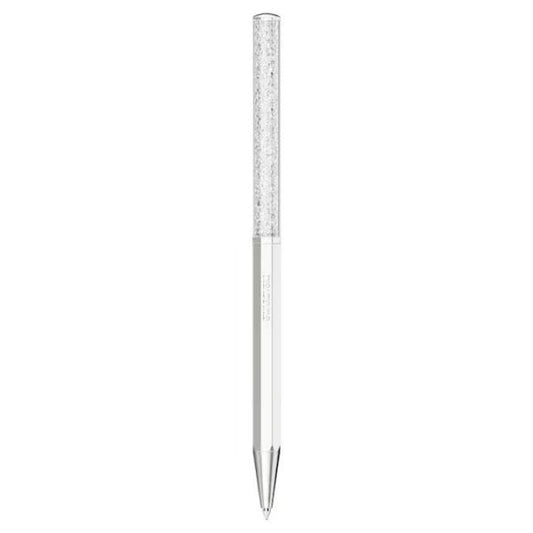 Crystalline ballpoint pen, White, White lacquered