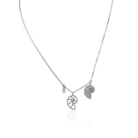 SS SHELL:PENDANT NAUTILUS CRY/LAZO/RHS