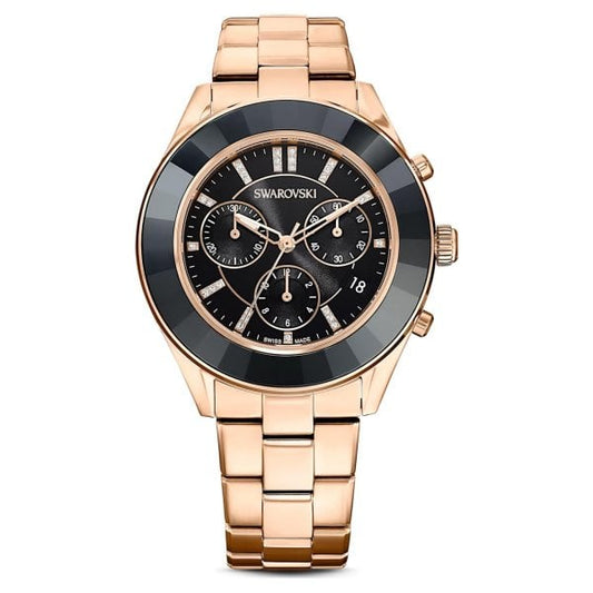 Octea Lux Sport watch, Swiss Made, Metal, Black