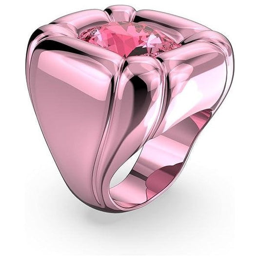 Dulcis cocktail ring, Cushion crystals, Pink, S60