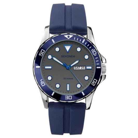 Gents Quartz Rubber Strap Watch
