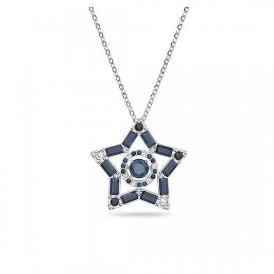 Stella Pendant Necklace, Mixed Cuts, Star
