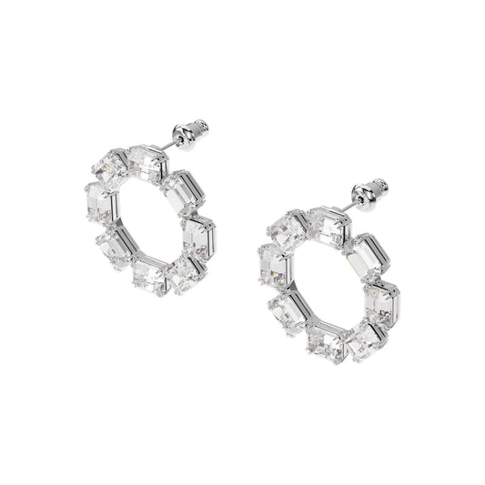 Swarovski Millenia Emerald Cut Circle Earrings