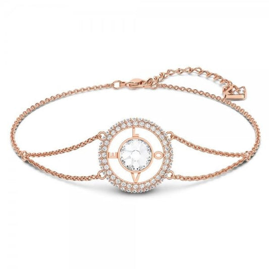 Love bracelet, Round cut, White, Rose gold-tone
