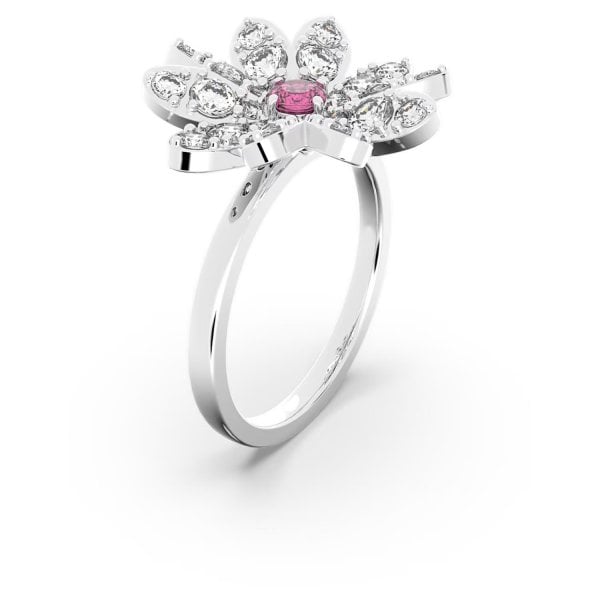 Eternal Flower ring, Flower, Pink, Mixed metal S55