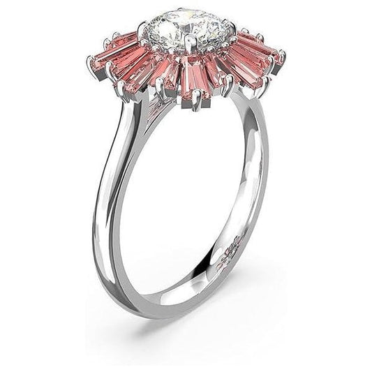 Sunshine ring, Mixed cuts, Sun, Pink, S55