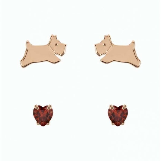 Silver Moon Twin Pack Earrings