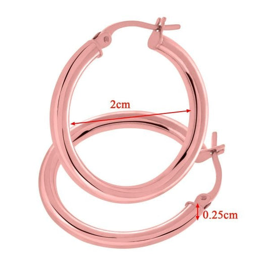 Rose Gold Hoop Earrings