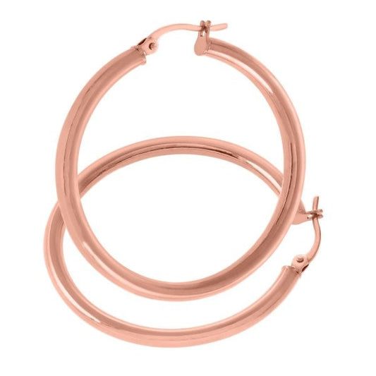 Rose Gold Hoop Earrings