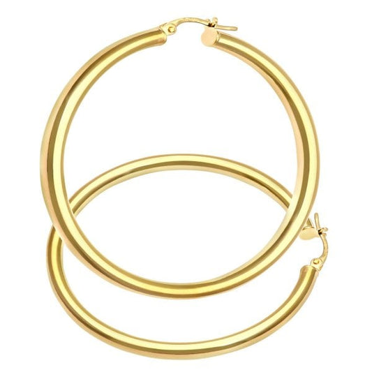 Yellow Gold Hoop Earrings