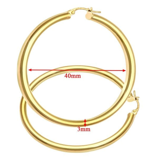Yellow Gold Hoop Earrings