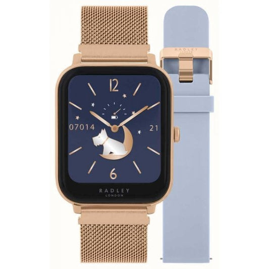 Smart Series 11, Rose-Gold Mesh & Silicone Strap