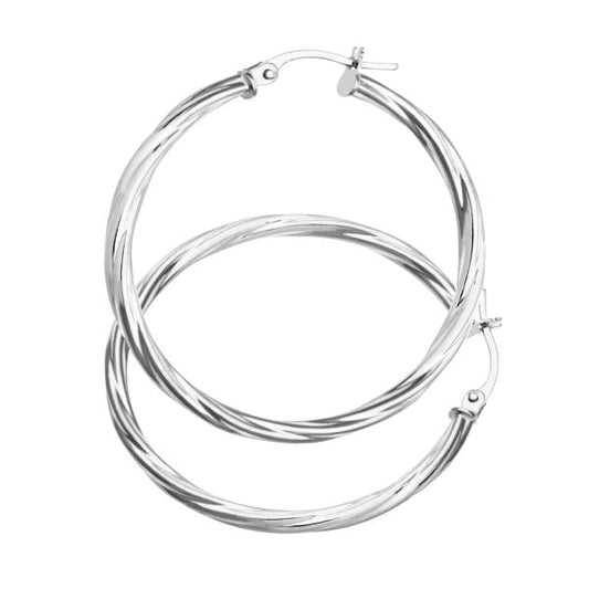White Gold Earrings