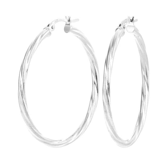 White Gold Earrings