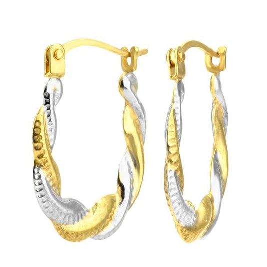 Yellow & White Gold Earrings
