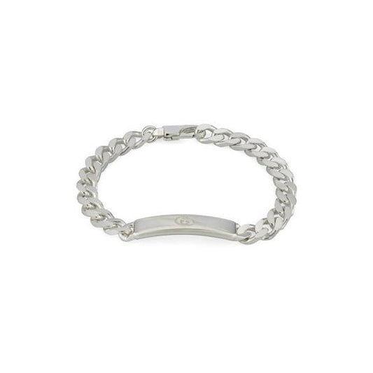 Gucci Tag Bracelet Silver Size 18