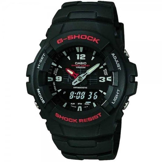 Gents Tough Black Resin Strap Watch