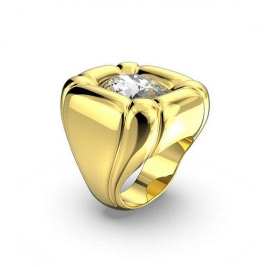 Dulcis cocktail ring Cushion cut crystal, Gold S50