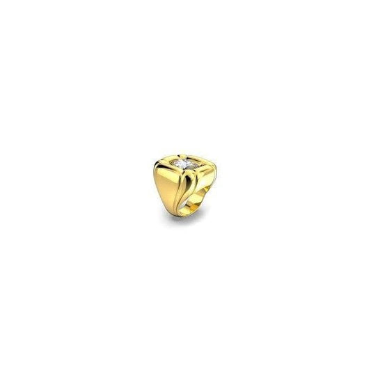 Dulcis cocktail ring Cushion cut crystal, Gold S55