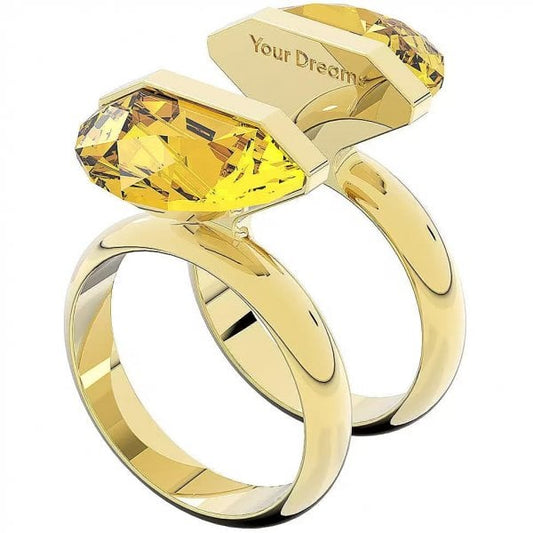 Lucent ring Magnetic, Yellow, Gold-tone S60
