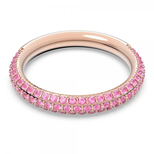 Stone ring, Pink, Rose gold-tone S50