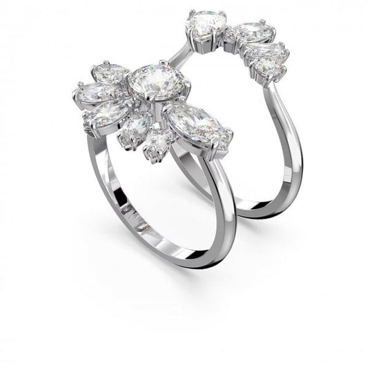 Gema cocktail ring Flower, White, S55