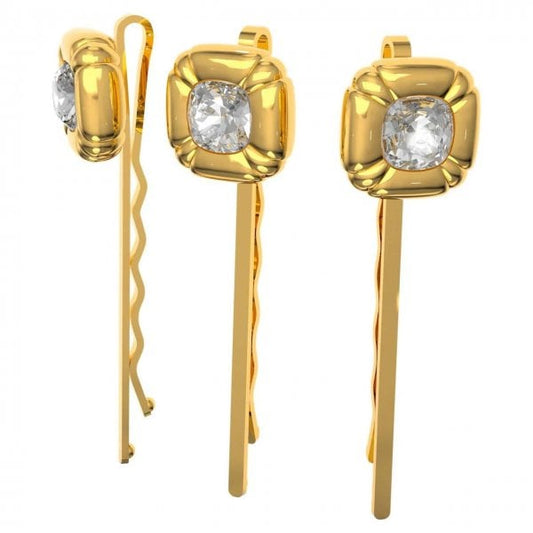Dulcis hairpin Set, Cushion cut crystals, White