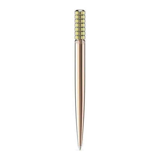 Ballpoint pen, Yellow, Rose gold-tone plated
