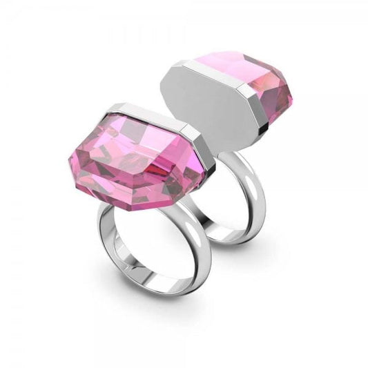Lucent Magnetic Pink Rhodium Plated Ring S50