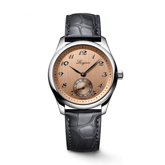 Master Collection 38.5mm Gents Leather Strap Automatic Watch