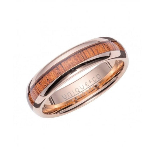 Gents Tungsten Ring with Wood Inlay SIZE 64