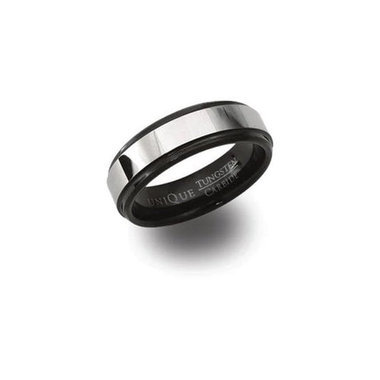 Gents Tungsten Ring Black IP Plating SIZE 62