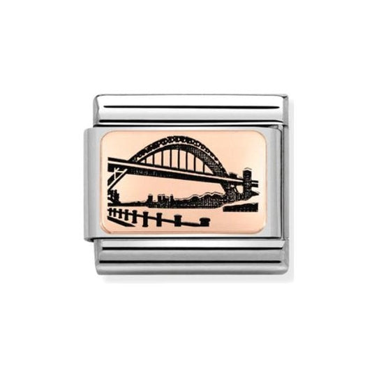 Rose Gold Newcastle Tyne Bridge Charm