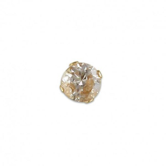 9ct Gold Nose Stud - CZ Claw Set