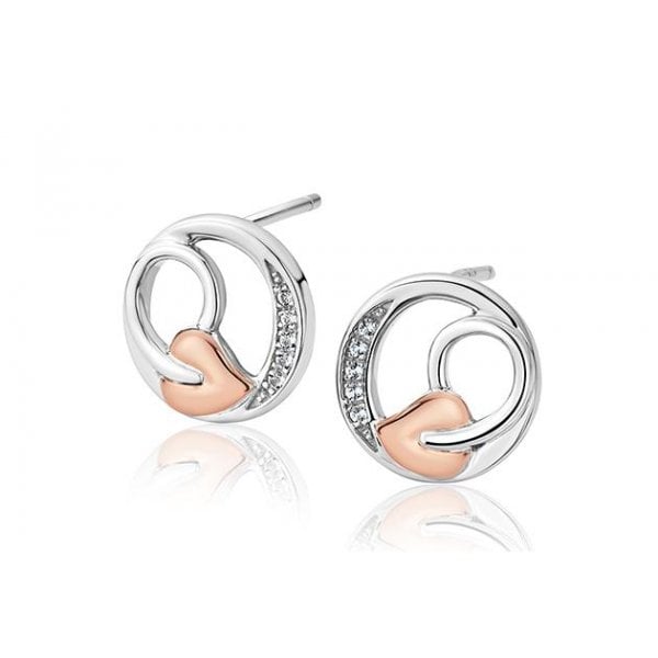 Silver Tree of Life Vine Stud Earrings