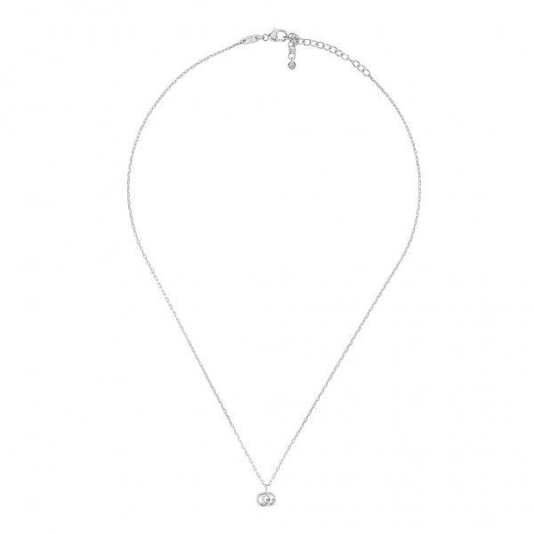 Gucci GG Running 18ct White Gold Diamond Necklace