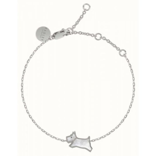 Mother of Pearl Dog Charm Bracelet
