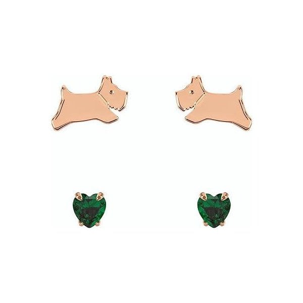 Rose Gold Emerald Set