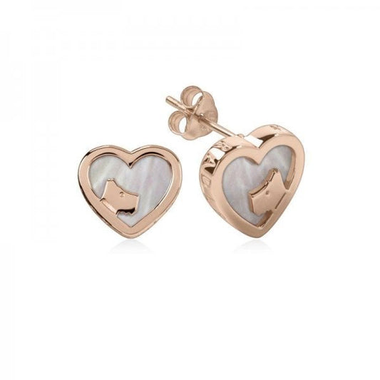 Heart & Mother of Pearl Earrings