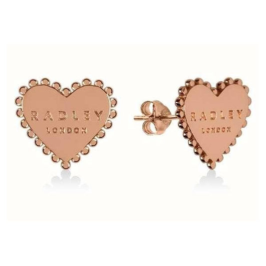 Rose Gold Heart Earrings