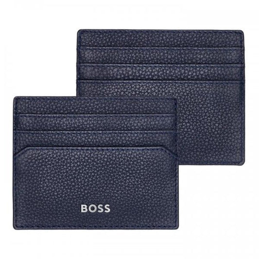 Card Holder Classic Grained Navy