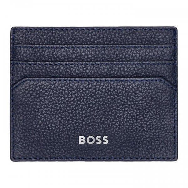 Card Holder Classic Grained Navy